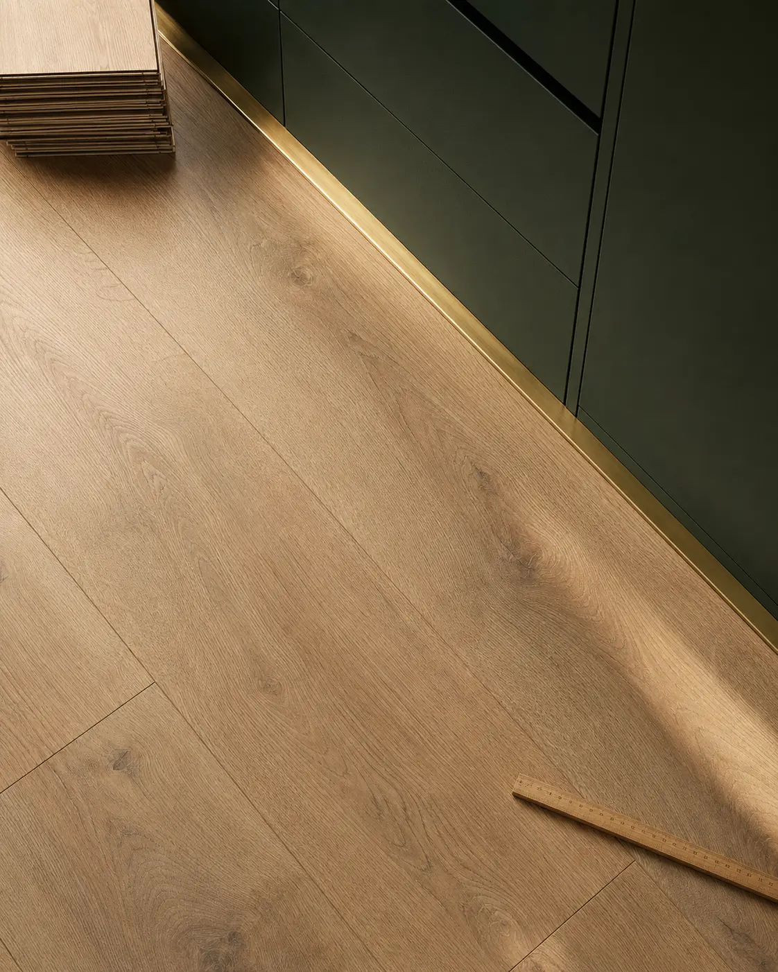 Detail van nette vloerafwerking